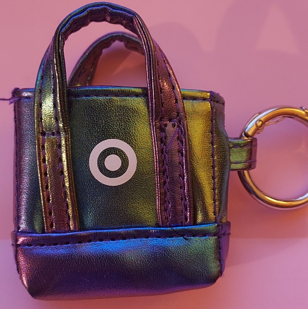 Target Reflective Metallic 2025 Mini Black Friday Bag Keychain Collectible